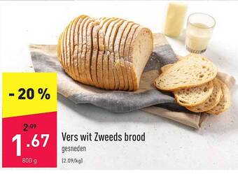 ALDI Vers Wit Zweeds Brood aanbieding