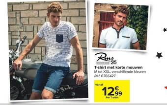 Carrefour Tshirt Met Korte Mouwen aanbieding