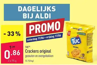 ALDI Tuc Crackers Original aanbieding