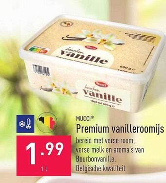 ALDI Mucci Premium Vanilleroomijs aanbieding