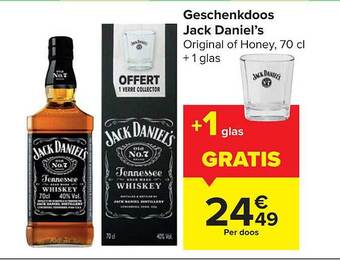 Carrefour Geschenkdoos Jack Daniel's aanbieding