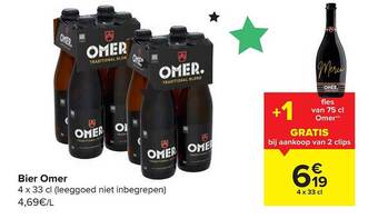 Carrefour Bier Omer aanbieding