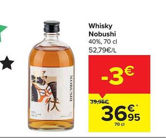 Carrefour Whisky Nobushi aanbieding