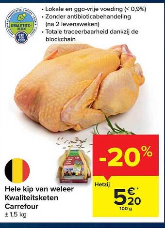 Carrefour Hele Kip Van Weleer Kwaliteitsketen Carrefour aanbieding