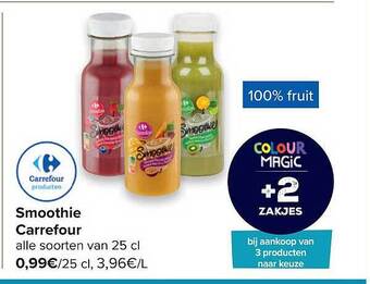 Carrefour Smoothie Carrefour aanbieding