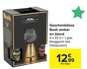 Carrefour Geschenkdoos Bush Amber En Blond aanbieding