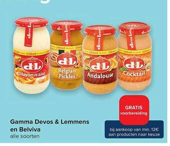 Carrefour Gamma Devos & Lemmens En Belviva aanbieding