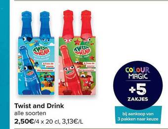 Carrefour Twist And Drink aanbieding