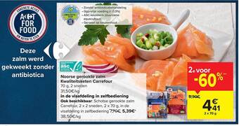 Carrefour Noorse Gerookte Zalm aanbieding