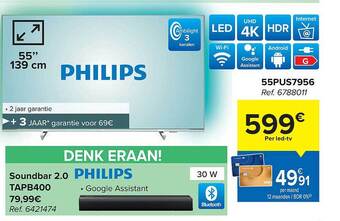 Carrefour Philips Ledtv, Philips Soundbar aanbieding