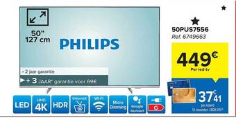 Carrefour Philips Ledtv aanbieding