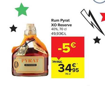 Carrefour Rum Pyrat Xo Reserve aanbieding