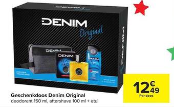 Carrefour Geschenkdoos Denim Original aanbieding
