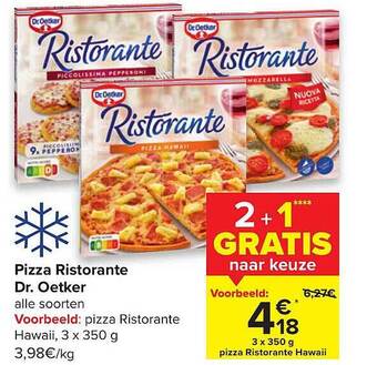 Carrefour Pizza Ristorante Dr Oetker aanbieding