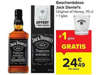 Carrefour Geschenkdoos Jack Daniel's aanbieding