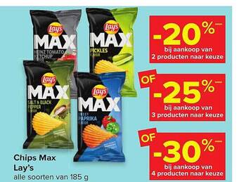 Carrefour Chips Max Lay's aanbieding