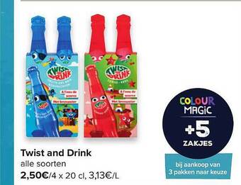 Carrefour Twist And Drink aanbieding