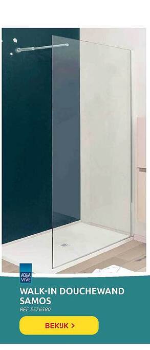 Brico Walk-in Douchewand Samos aanbieding