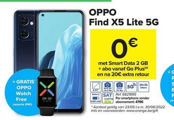 Carrefour Oppo Find X5 Lite 5g aanbieding
