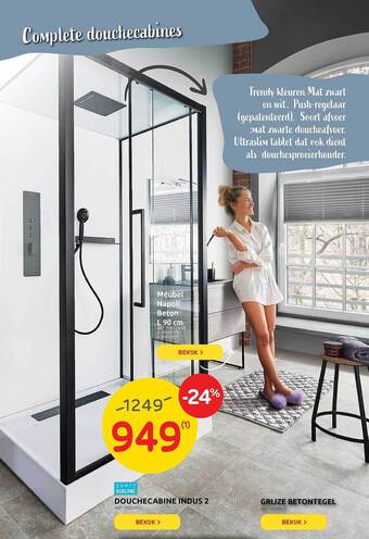 Brico Douchecabine Indus 2 aanbieding
