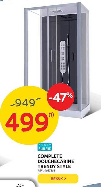Brico Complete Douchecabine Trendy Style aanbieding