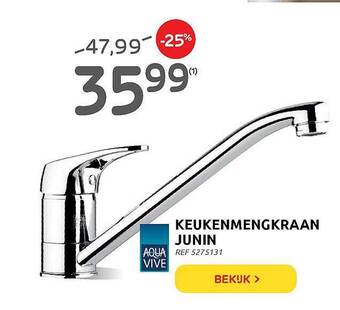 Brico Keukenmengkraan Junin Aqua Vive aanbieding