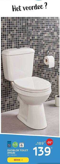 Brico Duoblok Toilet Ippari aanbieding