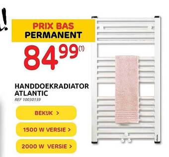 Brico Handdoekradiator Atlantic aanbieding