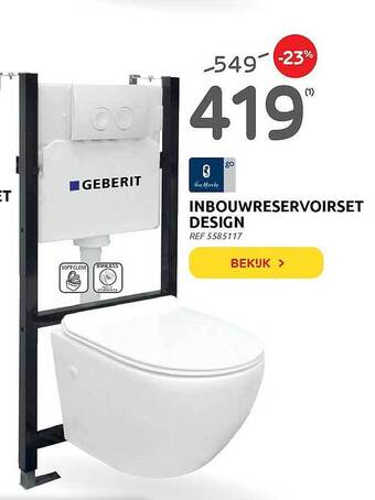 Brico Inbouwreservoirset Design aanbieding