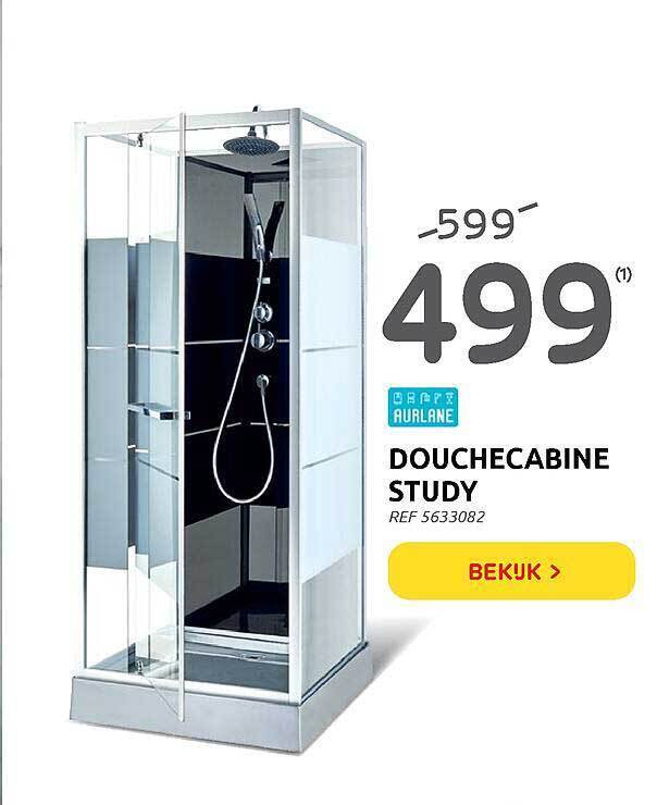 Douchecabine Study promotie bij Brico