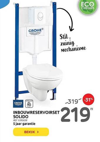 Brico Inbouwreservoirset Solido aanbieding