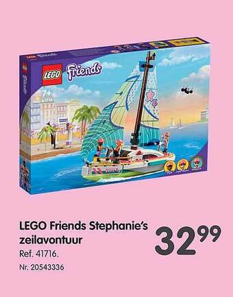 Fun Lego Friends Stephanie's Zeilavontuur aanbieding