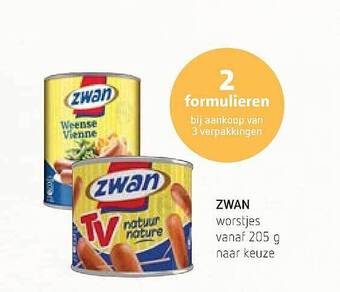Spar Colruyt Zwan Worstjes aanbieding