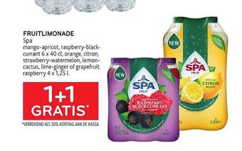 Alvo Fruitlimonade Spa aanbieding