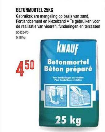 HandyHome Knauf Betonmortel 25kg aanbieding