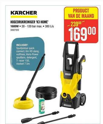 HandyHome Kärcher Hogedrukreiniger 'k3 Home' aanbieding