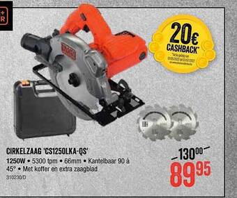 HandyHome Cirkelzaag 'cs1250lka-qs' aanbieding