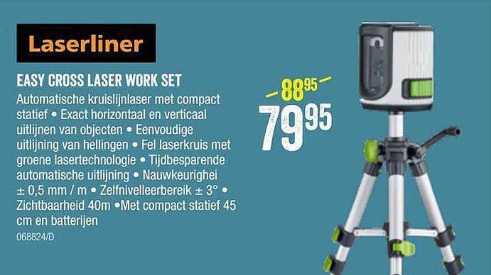 Laserliner Easy Cross Laser Work Set promotie bij HandyHome