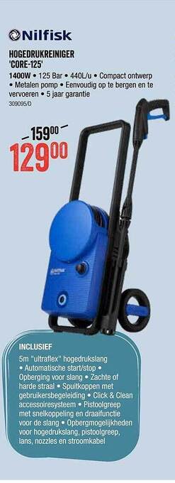 HandyHome Hogedrukreiniger Core125 aanbieding