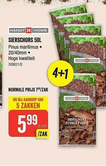 HandyHome Sierschors 50l aanbieding