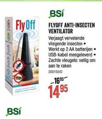 HandyHome Bsi Flyoff Anti-insecten Ventilator aanbieding