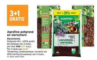 GAMMA Agrofino Potgrond En Sierschors aanbieding