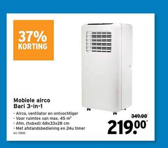 GAMMA Mobiele Airco Bari 3in1 aanbieding