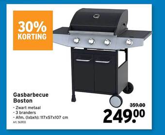 GAMMA Gasbarbecue Boston aanbieding