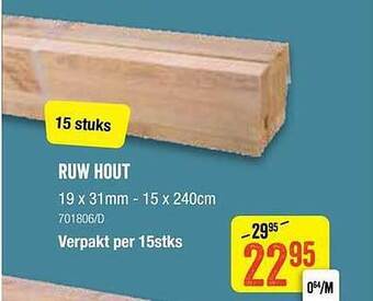 HandyHome Ruw Hout aanbieding