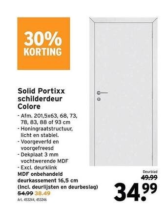 GAMMA Solid Portixx Schilderdeur Colore aanbieding