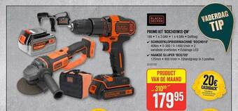 HandyHome Promo Kit 'bck24d1m1s-qw' Black+decker aanbieding