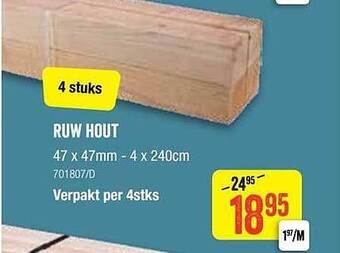 HandyHome Ruw Hout aanbieding