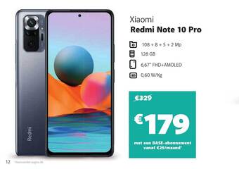 Base Xiaomi Redmi Note 10 Pro aanbieding