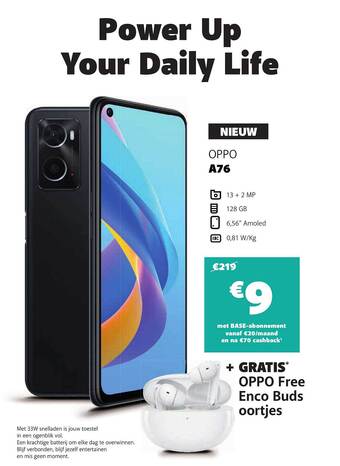 Base Oppo A76 aanbieding